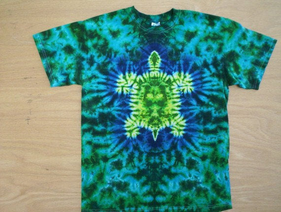 Green Turtle Tie Dye