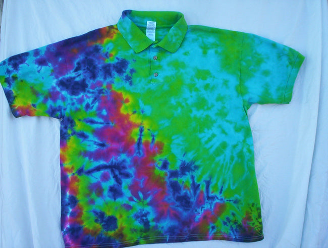 Tie Dye Polo Style Shirt