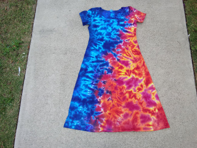 Fire In The Sky Tie Dye Dress