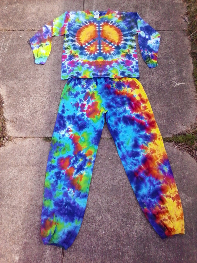 Peace Out Sweatpants and Long Sleeve T Shirt Set