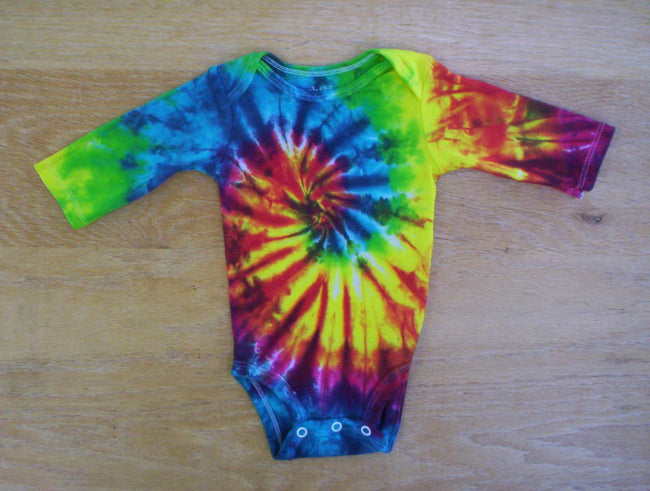 Rainbow Baby Tie Dye Long Sleeve