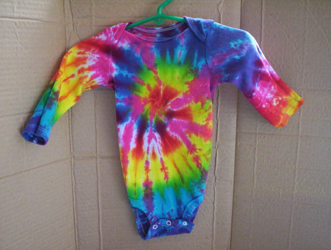 Soft Rainbow Tie Dye Baby Long Sleeve
