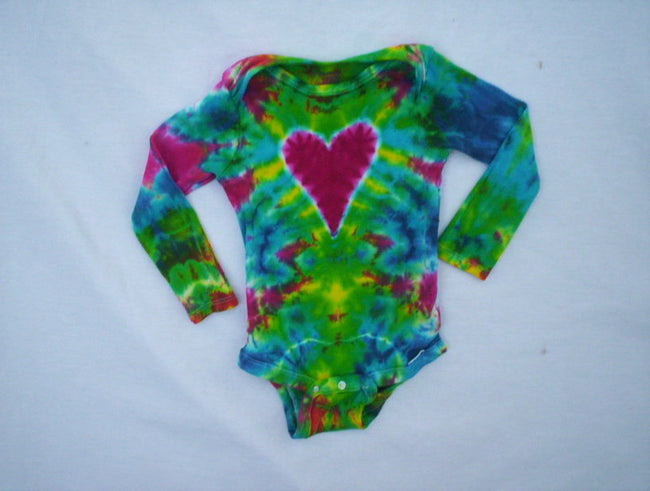 Baby Heart Tie Dye Long Sleeve