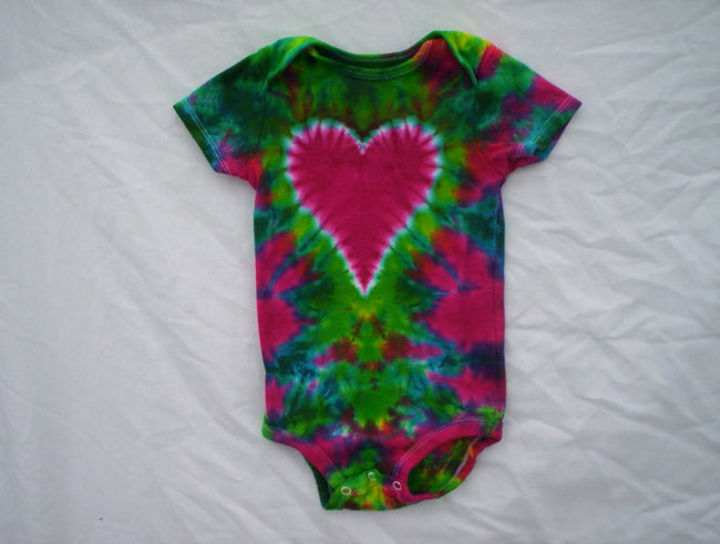 Pretty Heart Tie Dye Baby
