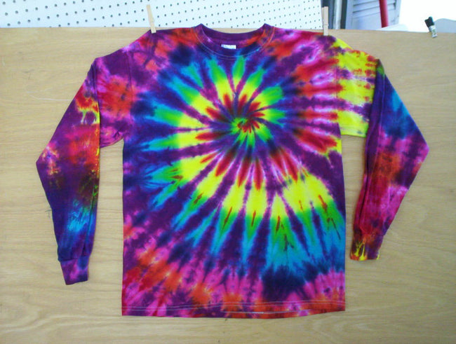 Beautiful Swirl Youth Long Sleeve Tie Dye