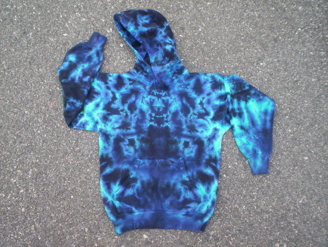 Wrapped in Blue Youth Tie Dye Hoodie