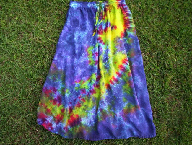 Pastel Rainbow Rayon Tie Dye Skirt