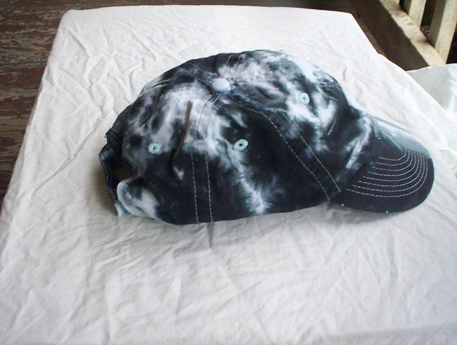Black n White Tie Dye Hat