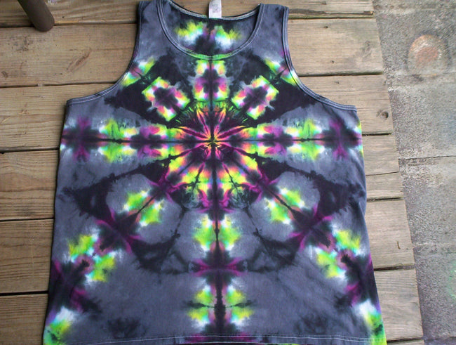 Kaleidoscope Tie Dye Tank in Mens or Womens Sizes