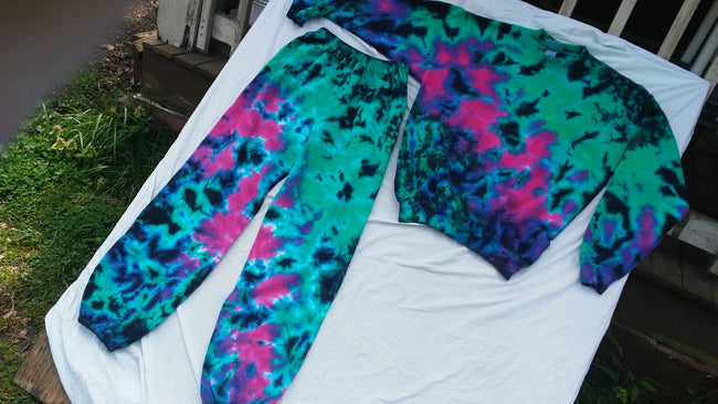 Aqua Night Sweatpants and Sweatshirt Set