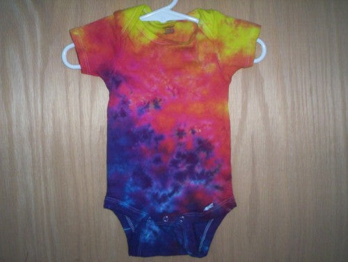 Sunset on the Water Tie Dye Baby