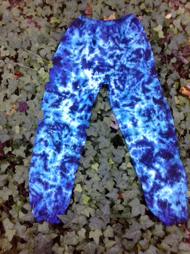 All Wrapped in Blue Tie Dye Sweatpants