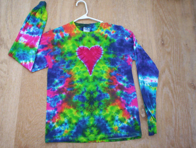 Heart Tie Dye Long Sleeve