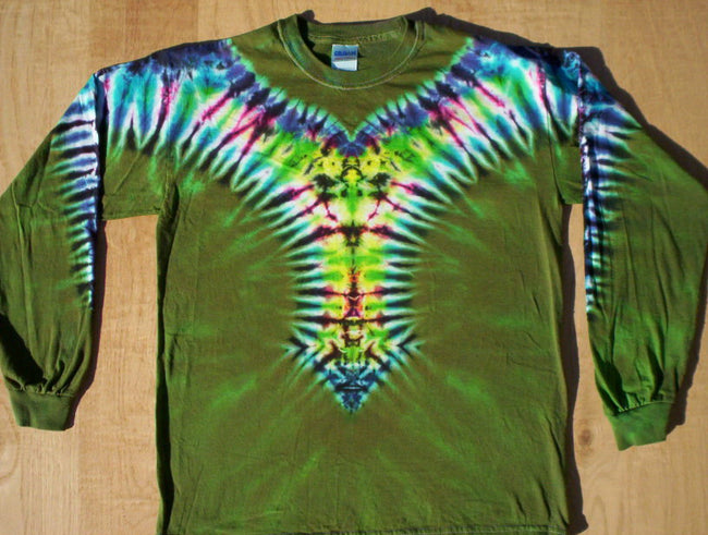 Earthen Green Tie Dye Long Sleeve