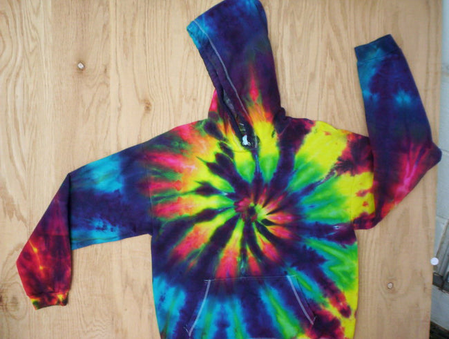 Rainbow Swirl Tie Dye Hoodie