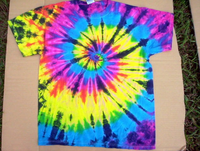 Rainbow Bright Swirl Youth Size Tie Dye