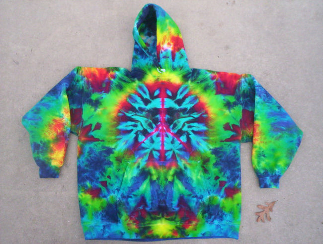 Peace Sign Tie Dye Hoodie