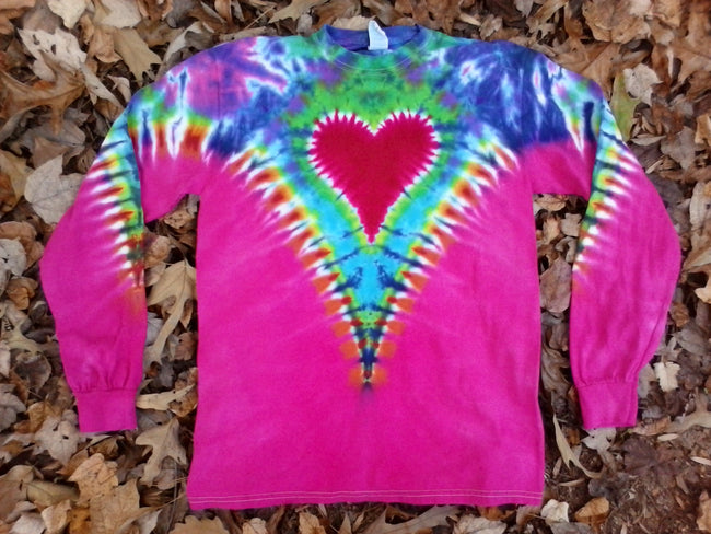 I Heart Tie Dye Long Sleeve